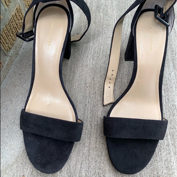 Ann Taylor Suede Block Heel Sandals size 9 NEW - Picture 3 of 8